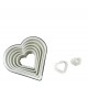 Pastry Cutters 7 Crimped Hearts